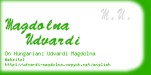 magdolna udvardi business card